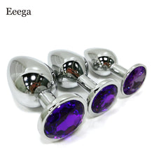 Load image into Gallery viewer, Anal Plug Sex Toys Stainless Butt Plug With Jewelry Erotic Toy Mini Anal Plug Private Good for Men/Women/Gay Sex Shop