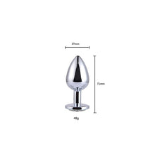 Load image into Gallery viewer, Anal Plug Sex Toys Stainless Butt Plug With Jewelry Erotic Toy Mini Anal Plug Private Good for Men/Women/Gay Sex Shop