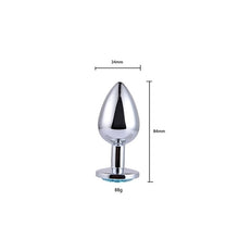 Load image into Gallery viewer, Anal Plug Sex Toys Stainless Butt Plug With Jewelry Erotic Toy Mini Anal Plug Private Good for Men/Women/Gay Sex Shop