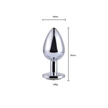 Load image into Gallery viewer, Anal Plug Sex Toys Stainless Butt Plug With Jewelry Erotic Toy Mini Anal Plug Private Good for Men/Women/Gay Sex Shop