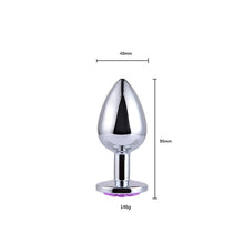 Load image into Gallery viewer, Anal Plug Sex Toys Stainless Butt Plug With Jewelry Erotic Toy Mini Anal Plug Private Good for Men/Women/Gay Sex Shop
