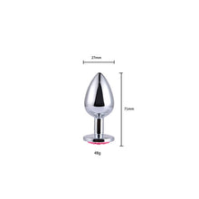 Load image into Gallery viewer, Anal Plug Sex Toys Stainless Butt Plug With Jewelry Erotic Toy Mini Anal Plug Private Good for Men/Women/Gay Sex Shop