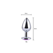 Load image into Gallery viewer, Anal Plug Sex Toys Stainless Butt Plug With Jewelry Erotic Toy Mini Anal Plug Private Good for Men/Women/Gay Sex Shop