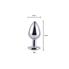 Load image into Gallery viewer, Anal Plug Sex Toys Stainless Butt Plug With Jewelry Erotic Toy Mini Anal Plug Private Good for Men/Women/Gay Sex Shop
