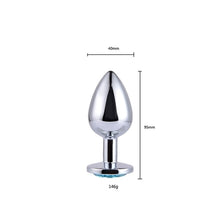 Load image into Gallery viewer, Anal Plug Sex Toys Stainless Butt Plug With Jewelry Erotic Toy Mini Anal Plug Private Good for Men/Women/Gay Sex Shop