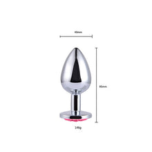 Load image into Gallery viewer, Anal Plug Sex Toys Stainless Butt Plug With Jewelry Erotic Toy Mini Anal Plug Private Good for Men/Women/Gay Sex Shop